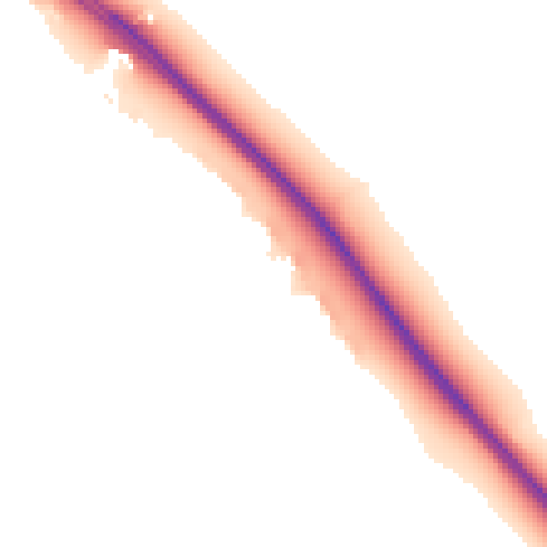 Night-time road noise heatmap for PE8 6ED