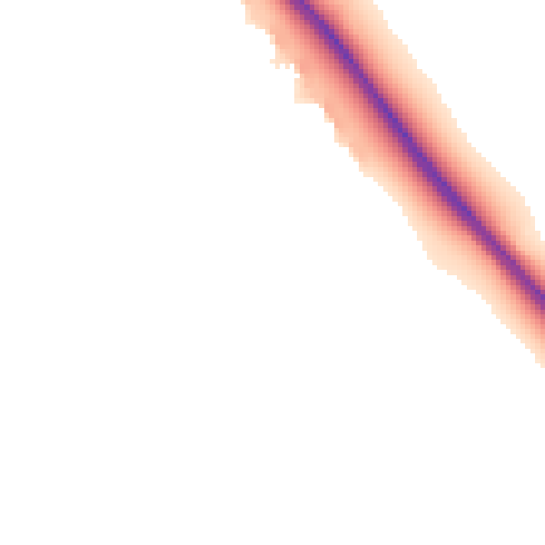 Night-time road noise heatmap for PE8 6FF