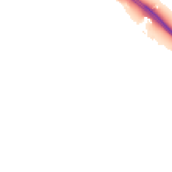 Night-time road noise heatmap for PE8 6HX