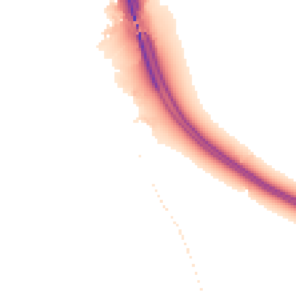 Night-time road noise heatmap for PE8 6JF