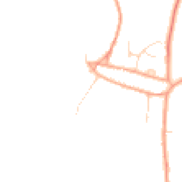 Daytime road noise heatmap for PE8 6RE