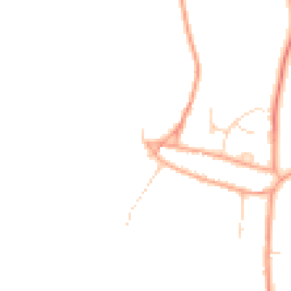 Daytime road noise heatmap for PE8 6RF