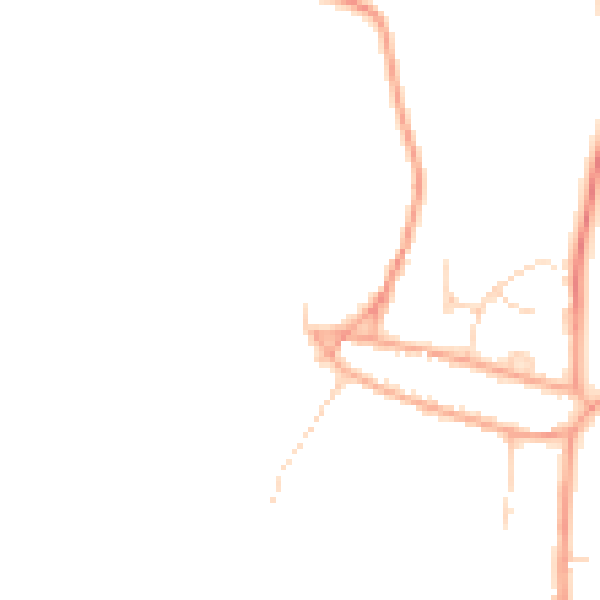 Daytime road noise heatmap for PE8 6RG