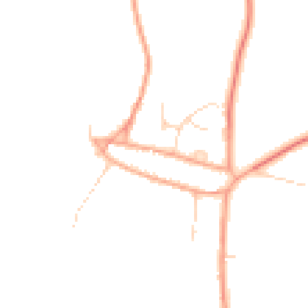 Daytime road noise heatmap for PE8 6RH