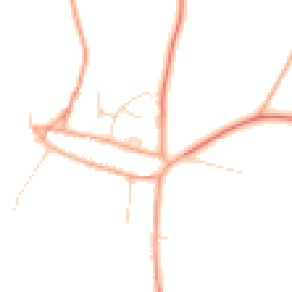 Daytime road noise heatmap for PE8 6RX