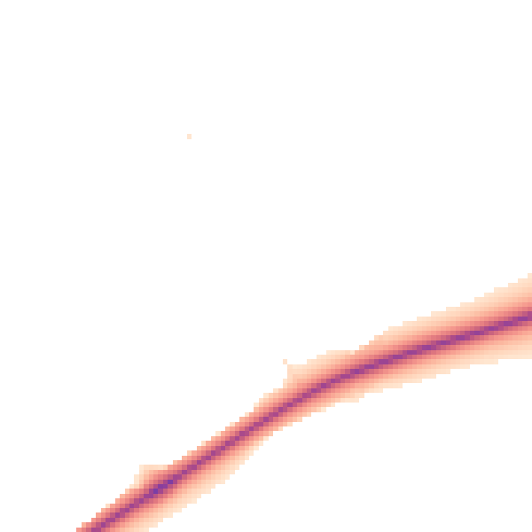 Night-time road noise heatmap for PE8 6SG