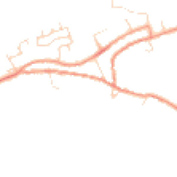 Daytime road noise heatmap for PE8 6YF