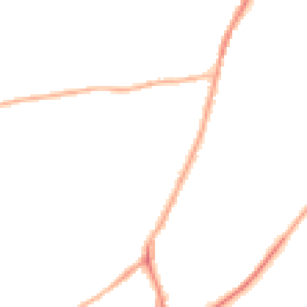 Night-time road noise heatmap for PE8 6YP