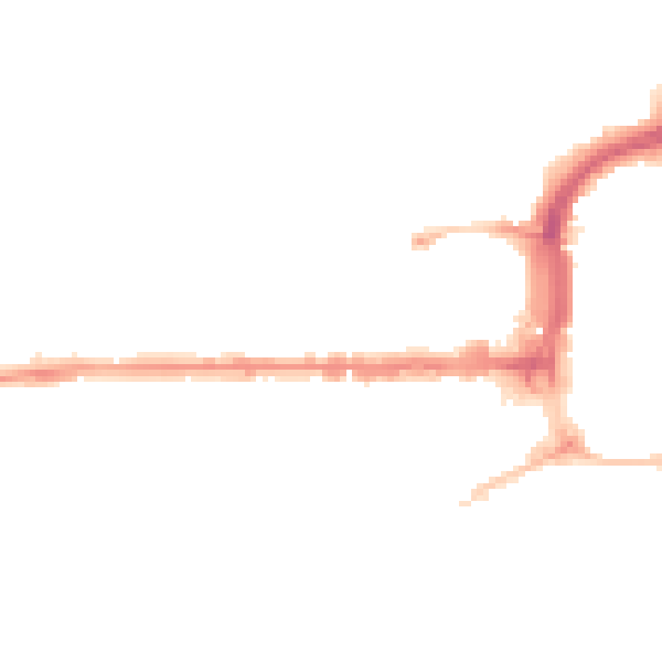 Night-time road noise heatmap for PL1 1TL