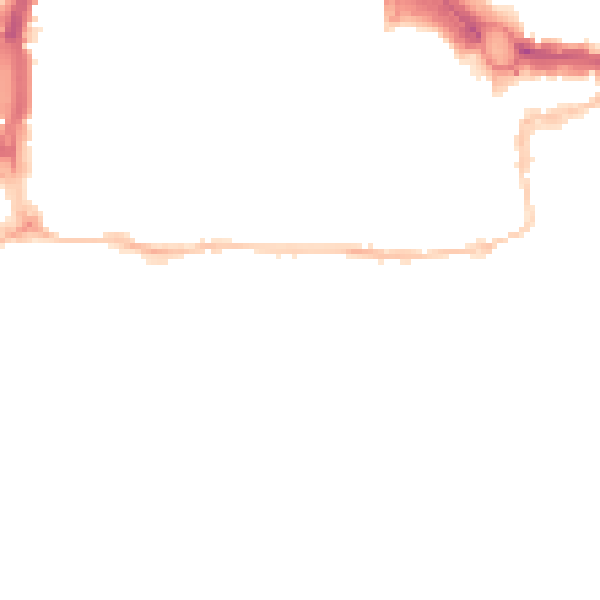 Night-time road noise heatmap for PL1 2HT