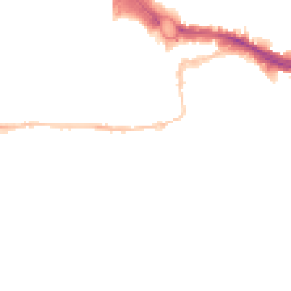 Night-time road noise heatmap for PL1 2JY