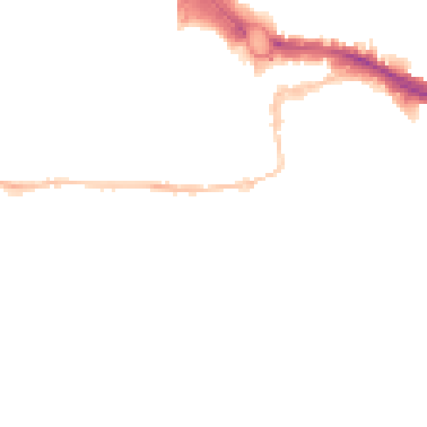 Night-time road noise heatmap for PL1 2LA