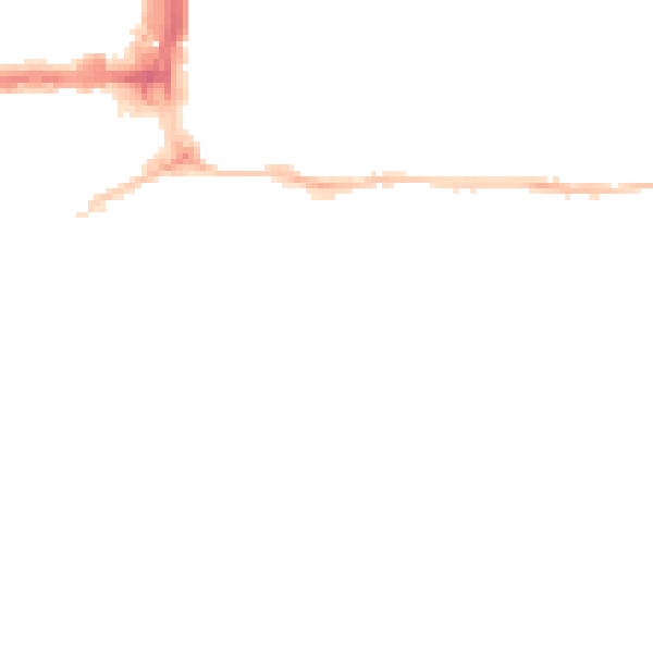 Night-time road noise heatmap for PL1 2QB