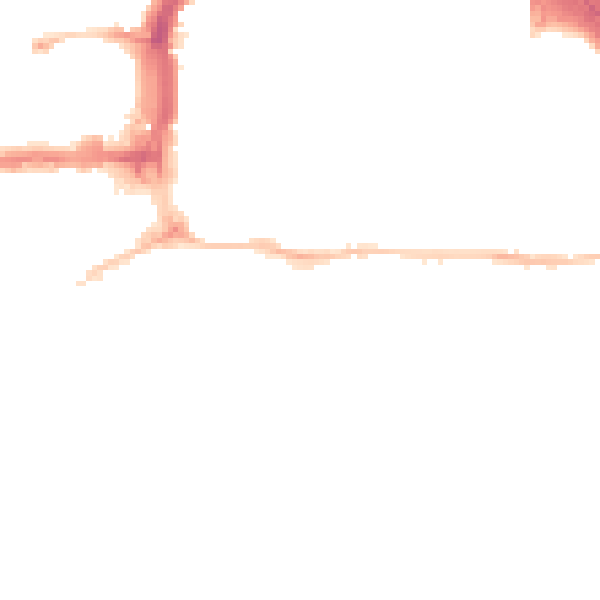 Night-time road noise heatmap for PL1 2RP