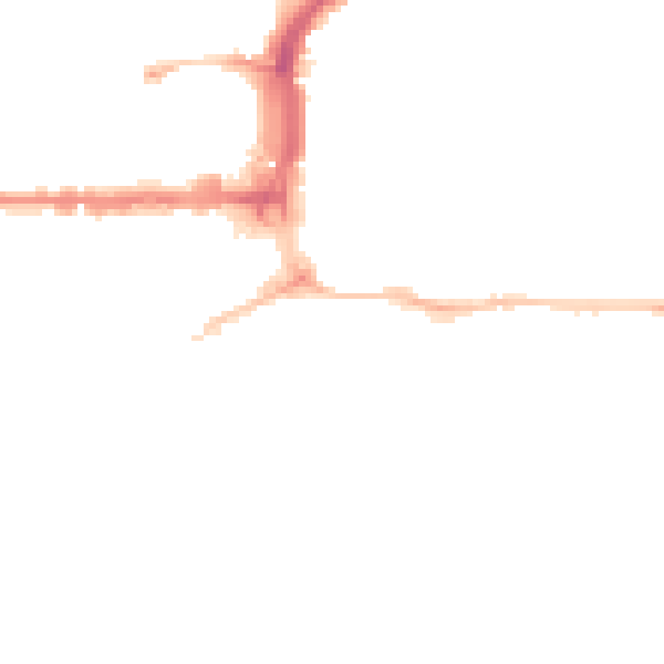 Night-time road noise heatmap for PL1 3AP