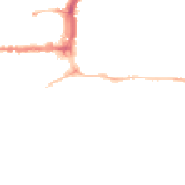 Night-time road noise heatmap for PL1 3AS