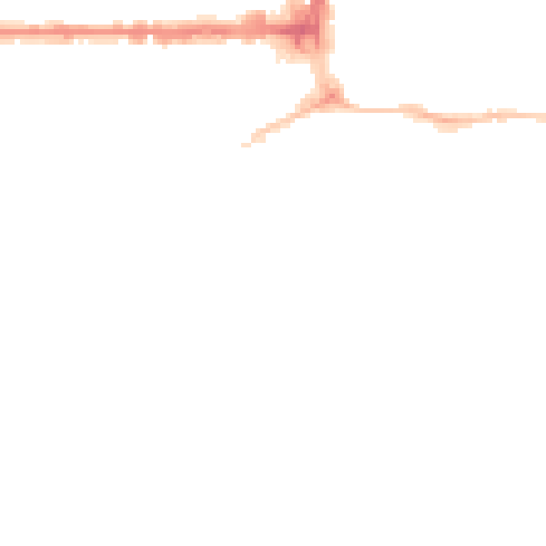 Night-time road noise heatmap for PL1 3BN