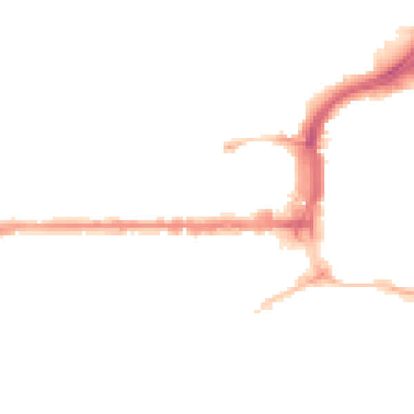Night-time road noise heatmap for PL1 3HD