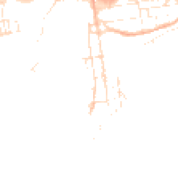 Daytime road noise heatmap for PL1 3RD