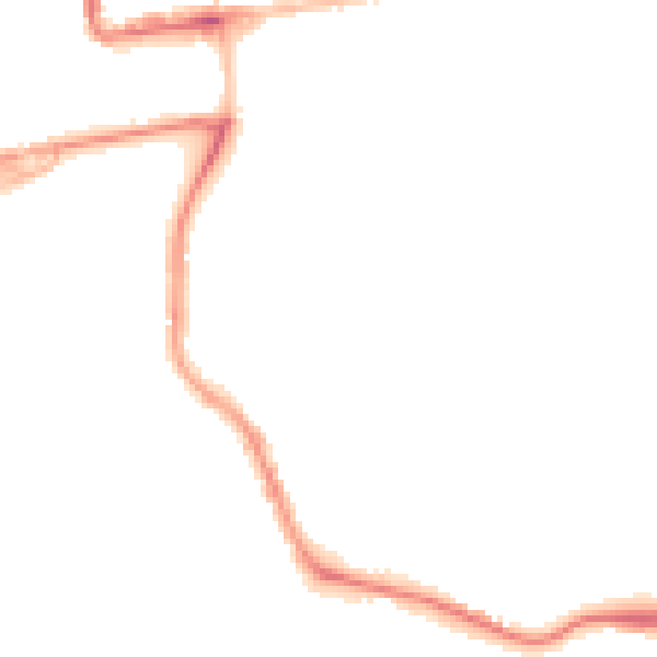 Night-time road noise heatmap for PL1 4BZ