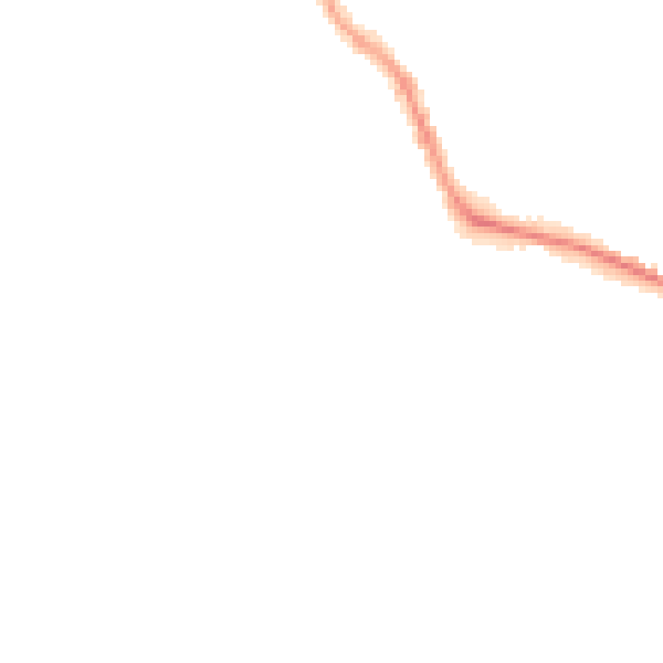 Night-time road noise heatmap for PL1 4FG