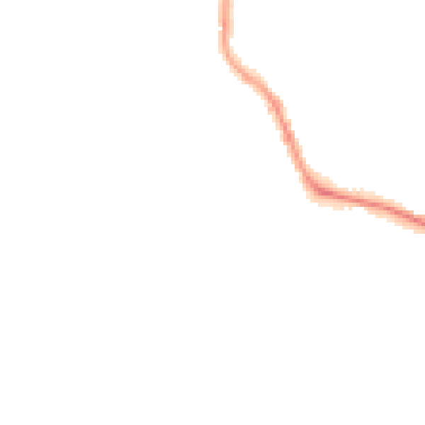 Night-time road noise heatmap for PL1 4HJ