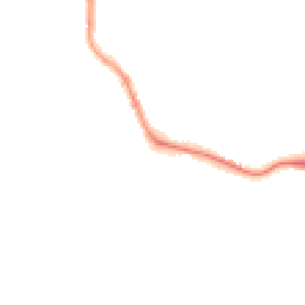 Night-time road noise heatmap for PL1 4HN