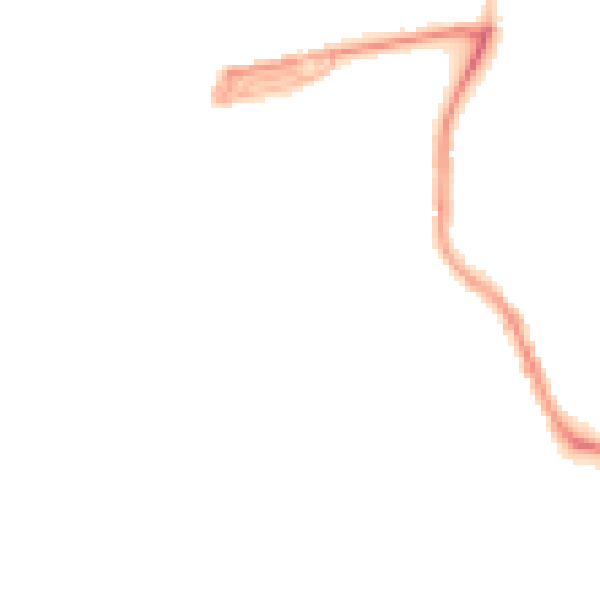 Night-time road noise heatmap for PL1 4NB