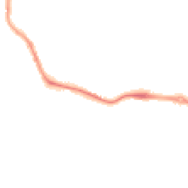 Night-time road noise heatmap for PL1 4PH