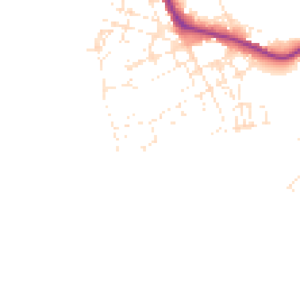 Daytime road noise heatmap for PL1 4QE