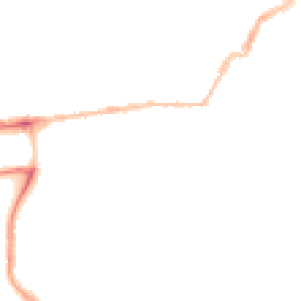 Night-time road noise heatmap for PL1 4QP