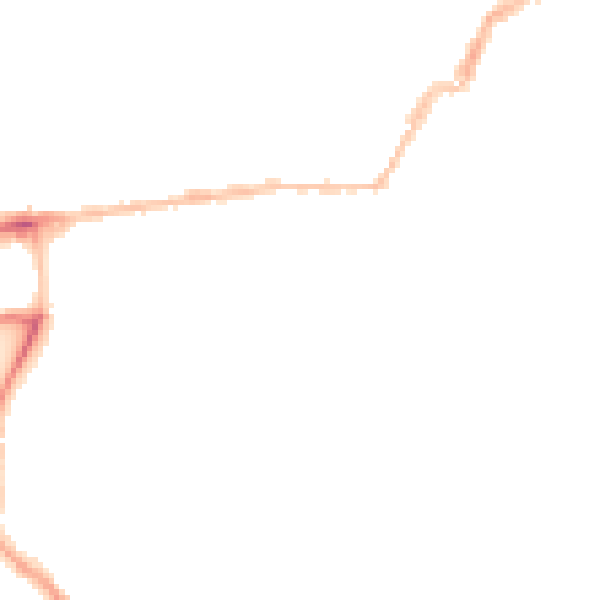 Night-time road noise heatmap for PL1 4QY