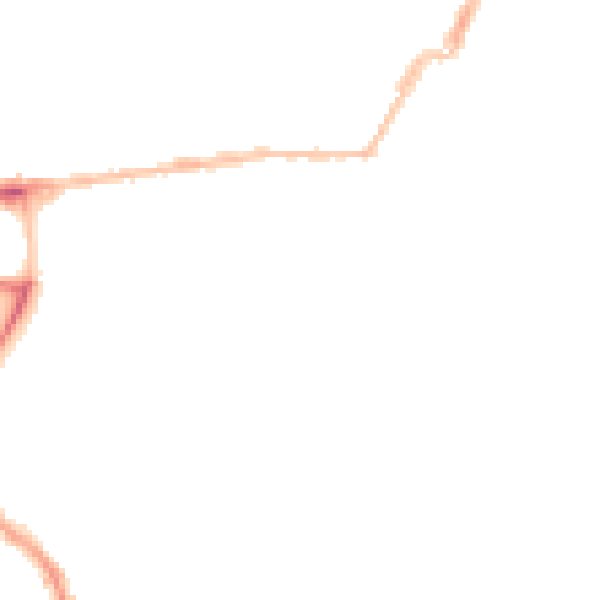 Night-time road noise heatmap for PL1 4QZ