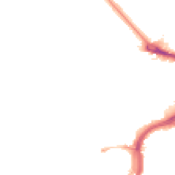 Night-time road noise heatmap for PL1 5DD