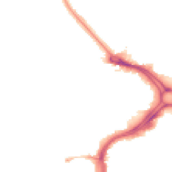 Night-time road noise heatmap for PL1 5DU