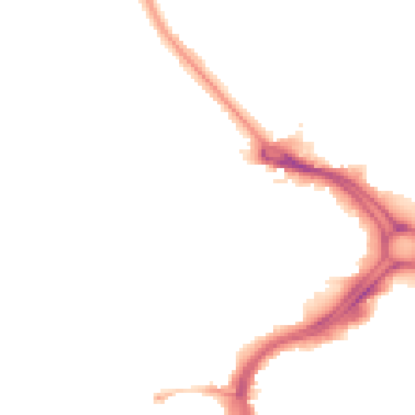 Night-time road noise heatmap for PL1 5DX