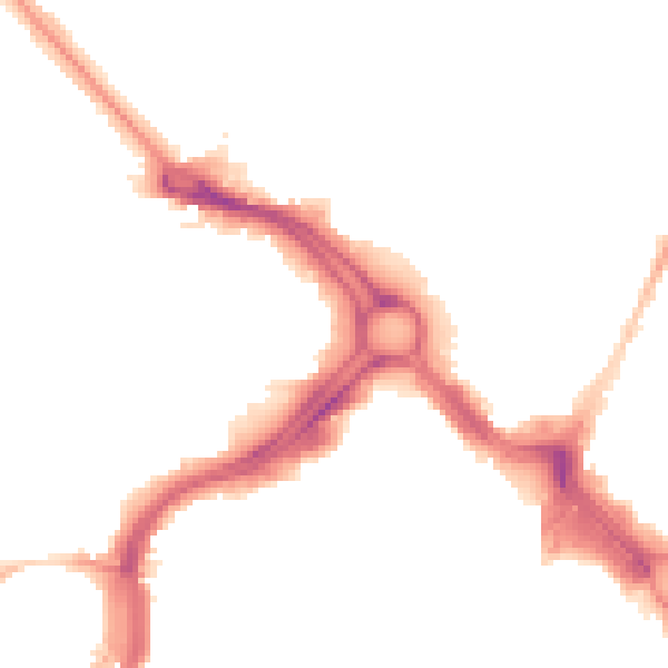 Night-time road noise heatmap for PL1 5EJ
