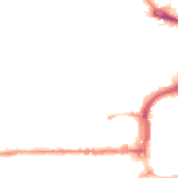 Night-time road noise heatmap for PL1 5ET