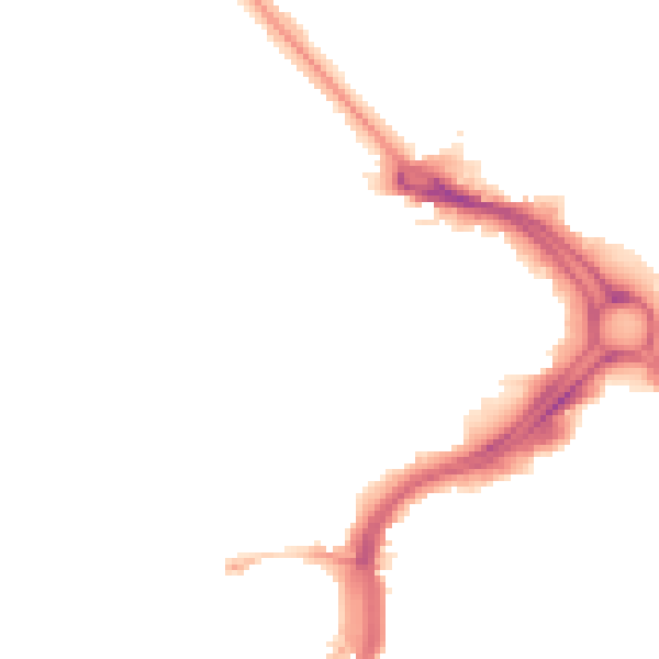 Night-time road noise heatmap for PL1 5HA