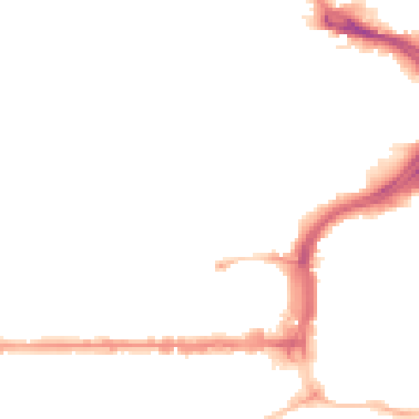 Night-time road noise heatmap for PL1 5JQ