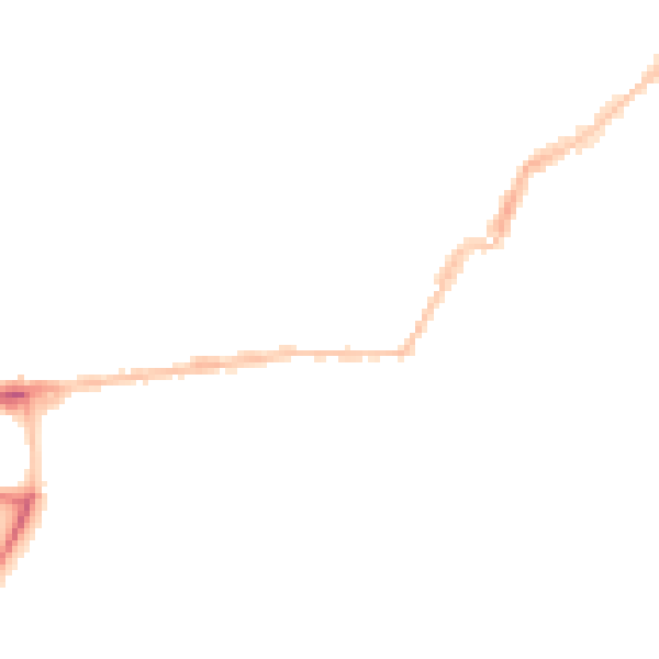 Night-time road noise heatmap for PL2 1AE