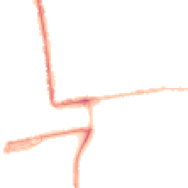 Night-time road noise heatmap for PL2 1BD