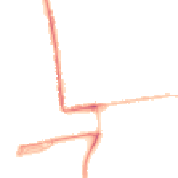 Night-time road noise heatmap for PL2 1DH