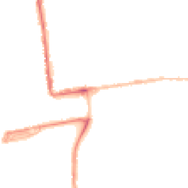 Night-time road noise heatmap for PL2 1DL