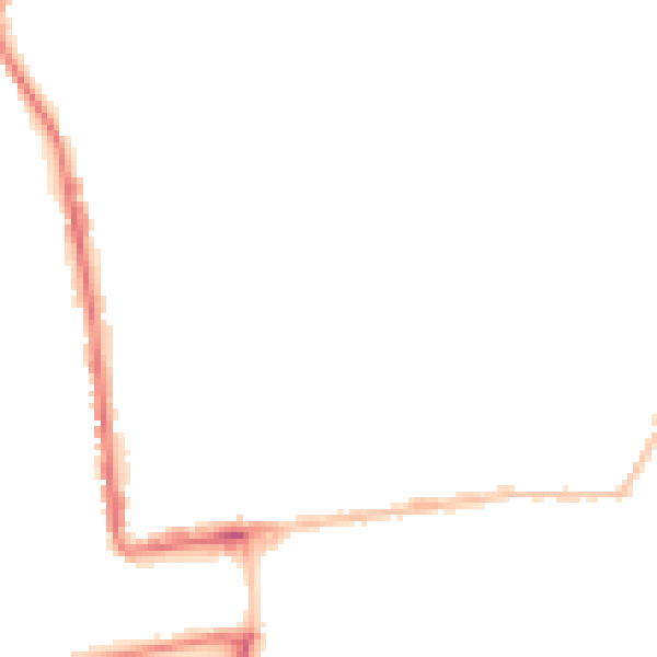 Night-time road noise heatmap for PL2 1DP