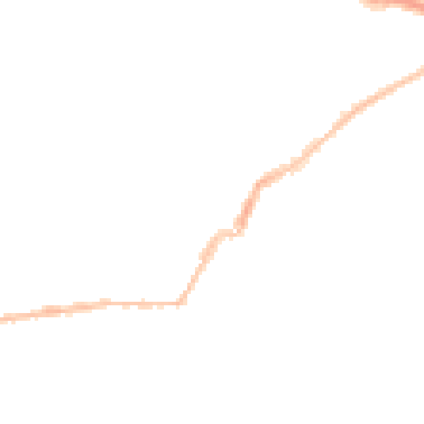 Night-time road noise heatmap for PL2 1EW