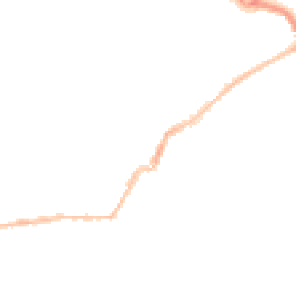 Night-time road noise heatmap for PL2 1EX