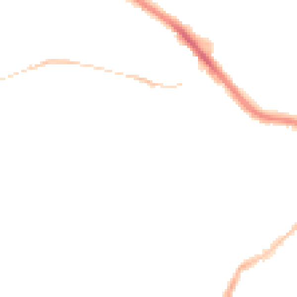 Night-time road noise heatmap for PL2 1FE