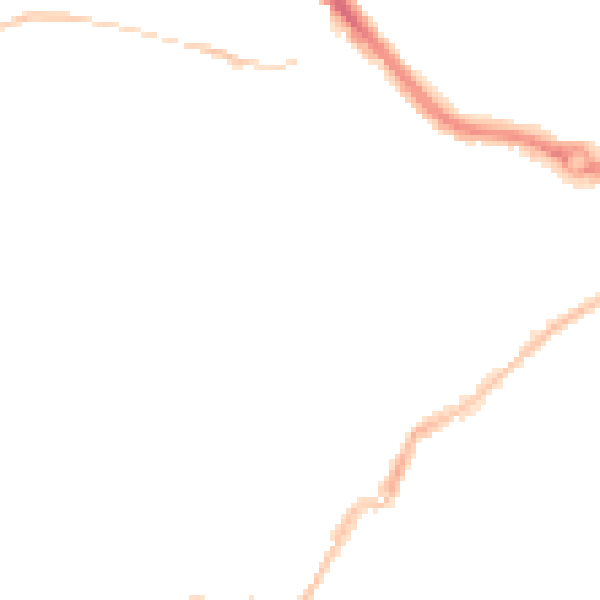 Night-time road noise heatmap for PL2 1HP