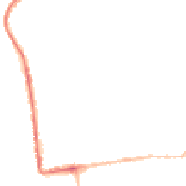 Night-time road noise heatmap for PL2 1JQ
